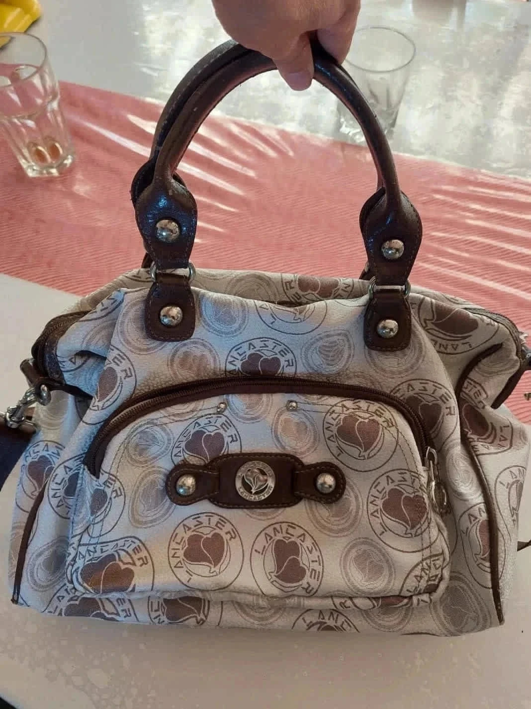 Sac a main toile lancaster